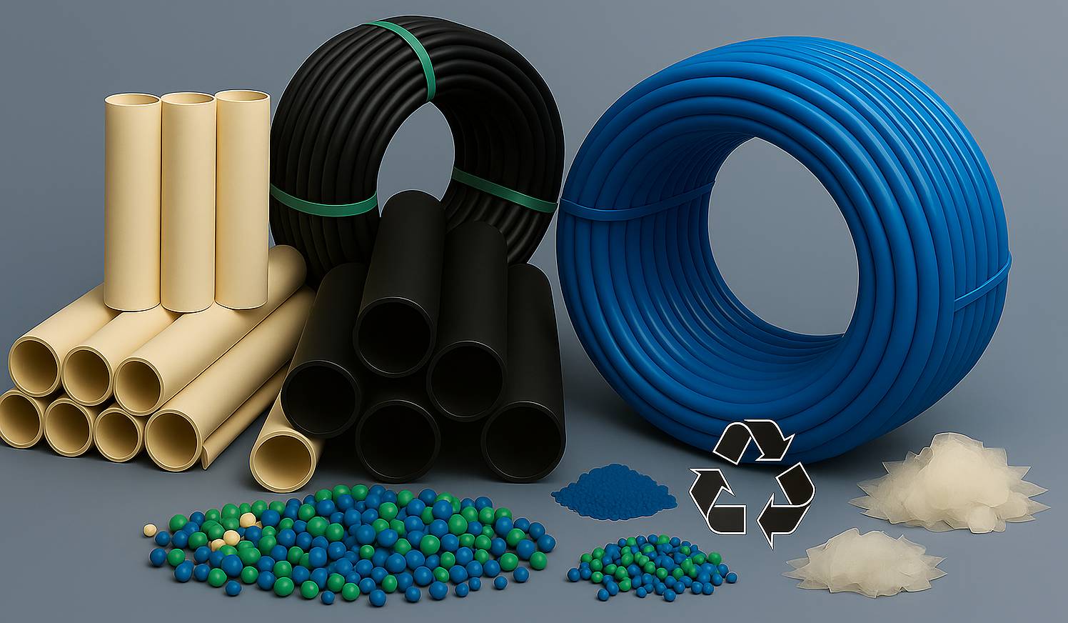 Construction worker with safety helmet